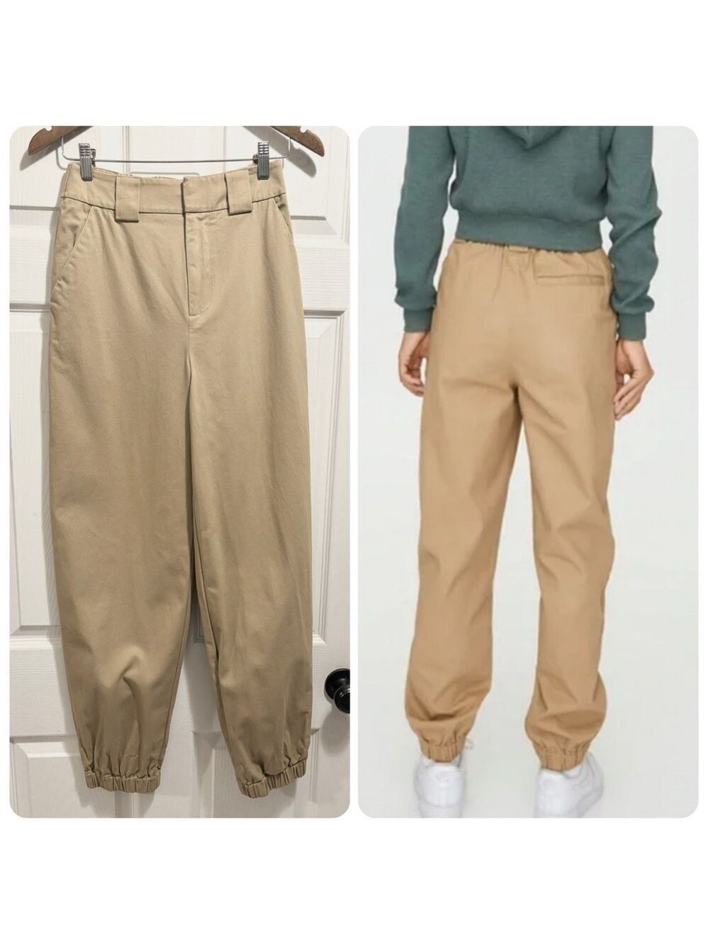Aritzia TNA Cargo Pants Joggers Khaki Tan Size Small